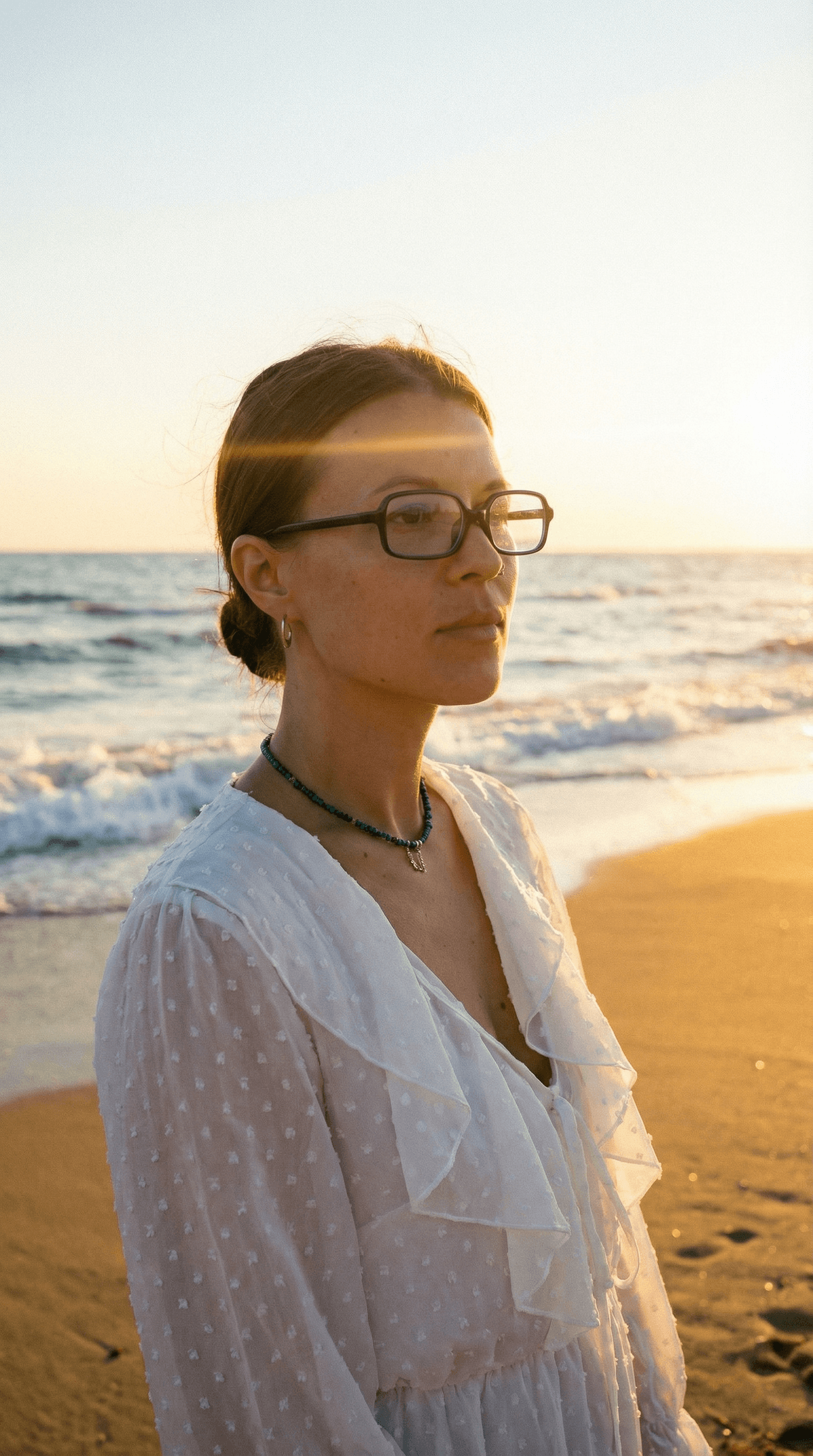 Beach lifestyle portrait