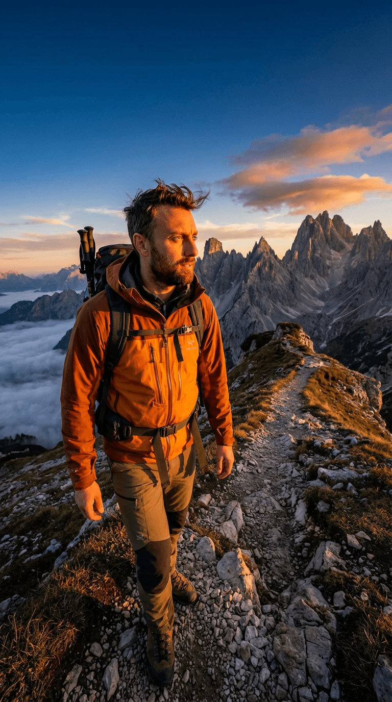 Mountain hiking adventure